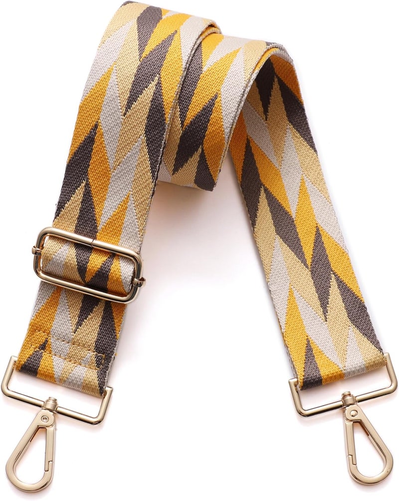 S-Jacorry Purse Strap Replacement Crossbody Wide Shoulder Strap Adjustable Canvas Straps Handbag Strap Replacement Belts - Image 1